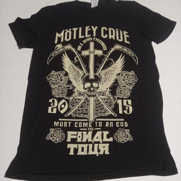 Motley Crue 2015 Tour Women's SS T Shirt Size S - Picture 1 of 7